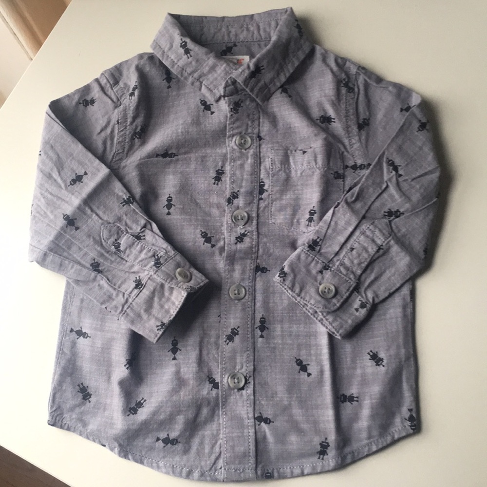 Robot Button Down 🤖